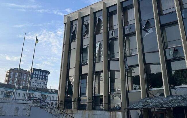 Внаслідок удару по Києву пошкоджено Палац 