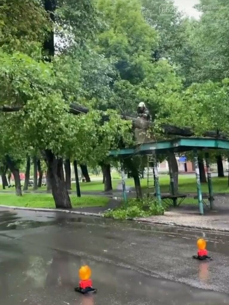 В Покровске спасатели ликвидируют последствия непогоды., фото-1