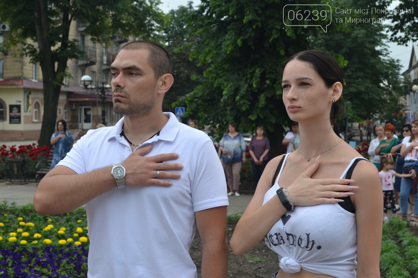 Торжественным митингом в Покровске отметили 25-ю годовщину Конституции Украины, фото-11