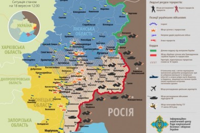 Карта боевых действий луганской области