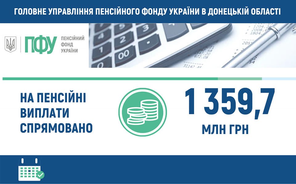 Розпочато фінансування пенсій березня 2022 року для пенсіонерів Донецької області