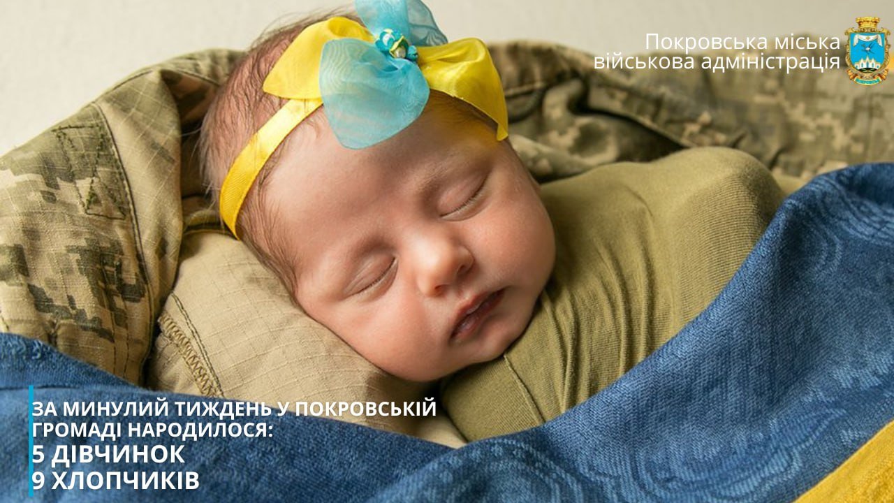 У Покровську народилося 14 немовлят